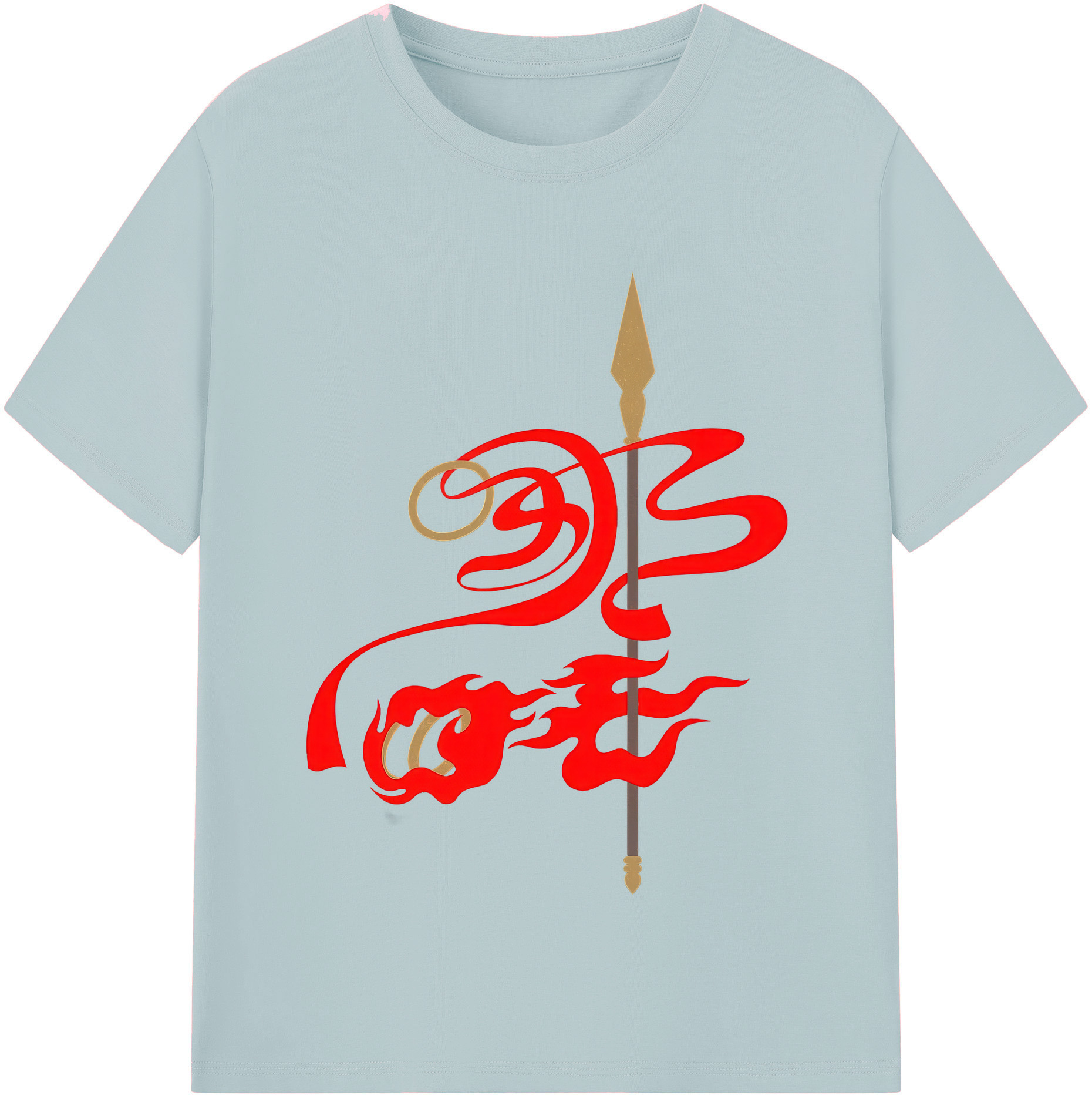 （画像用） Ne Zha 2 ナタ 魔童の大暴れ 綿100％半袖Tシャツ（フロントプリント）